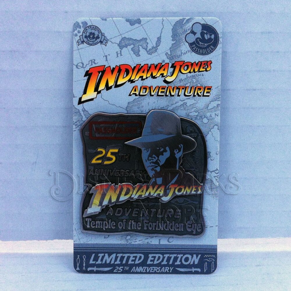 Disneyland Indiana Jones Adventure Pin 25th Anniversary AP LE 2000 Disney Parks